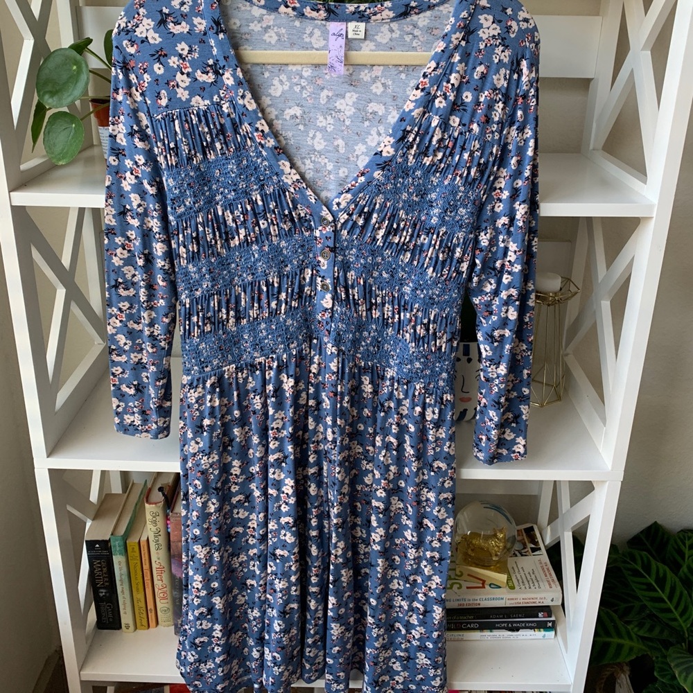Cute Blue floral dress